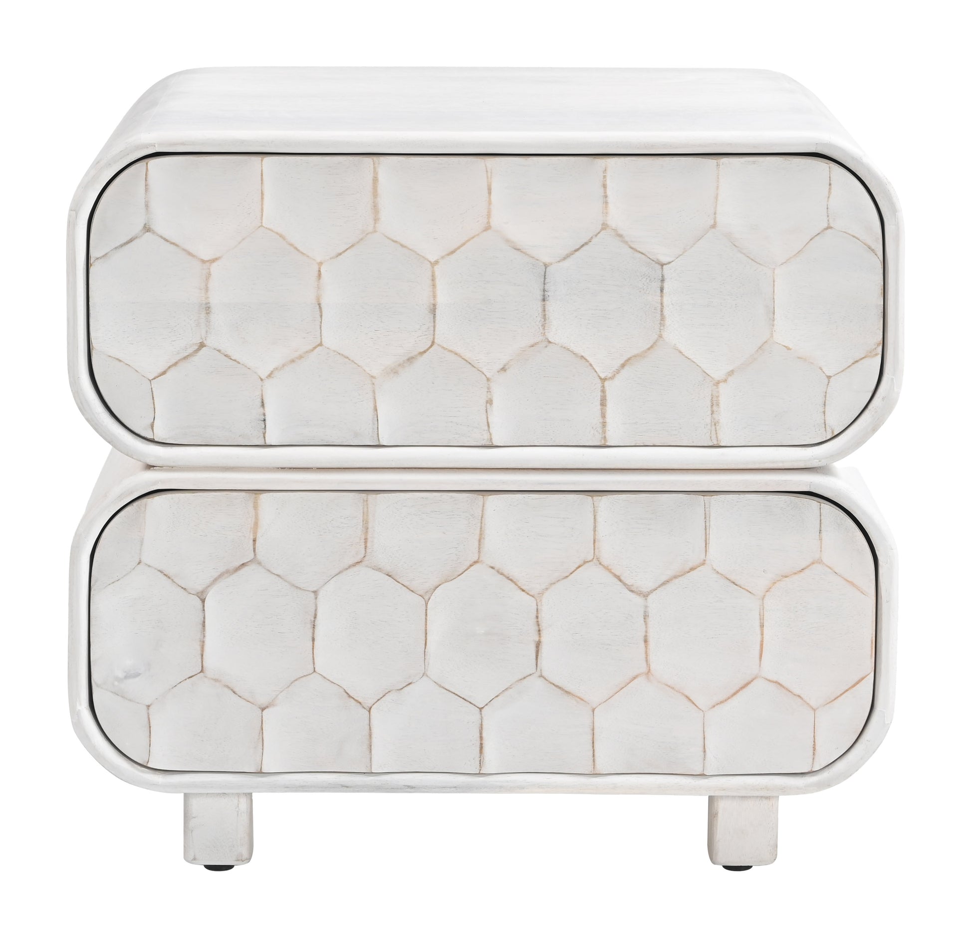Miro Nightstand Whitewashed - 3