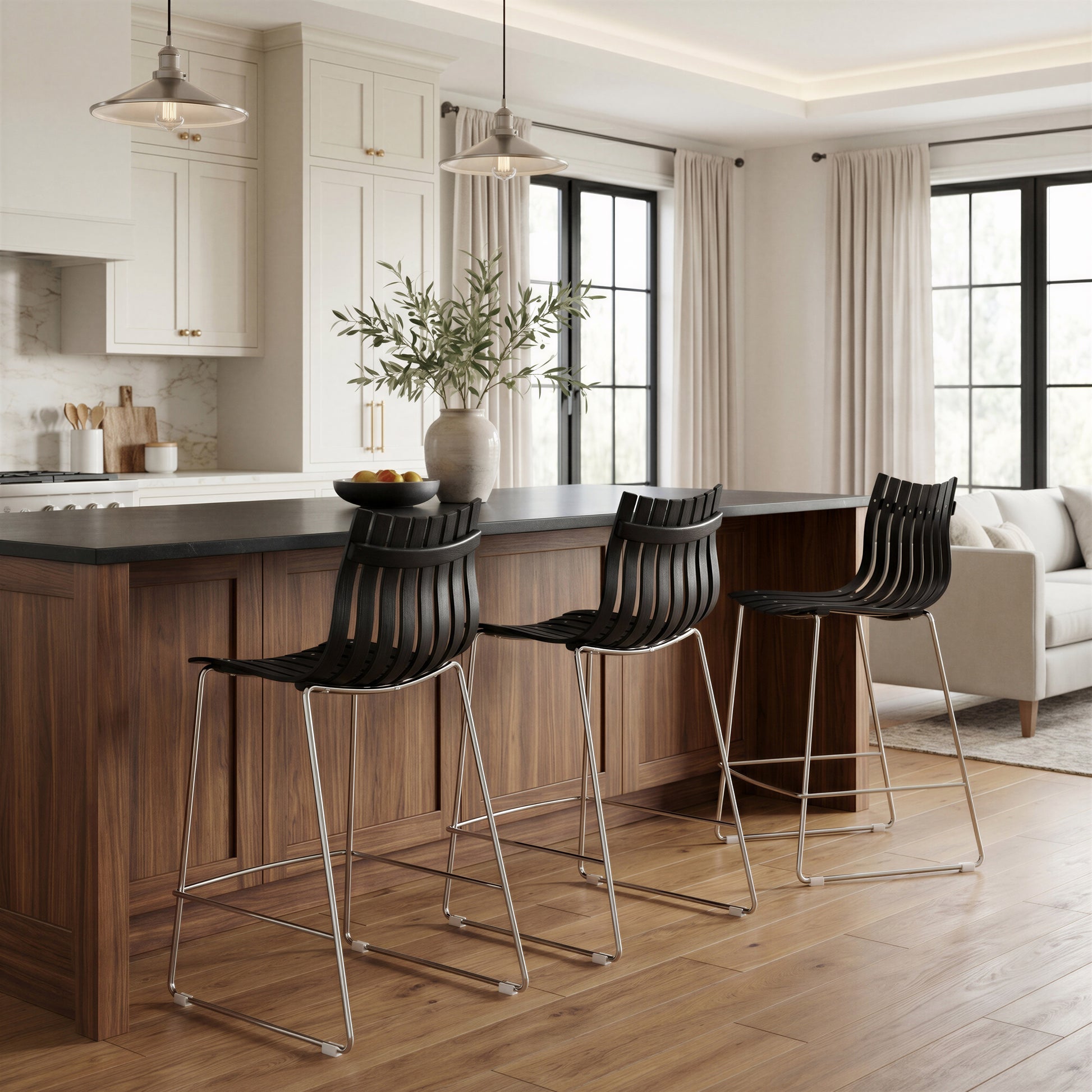 Beaufort Counter Stool (Set of 2) Black - 9