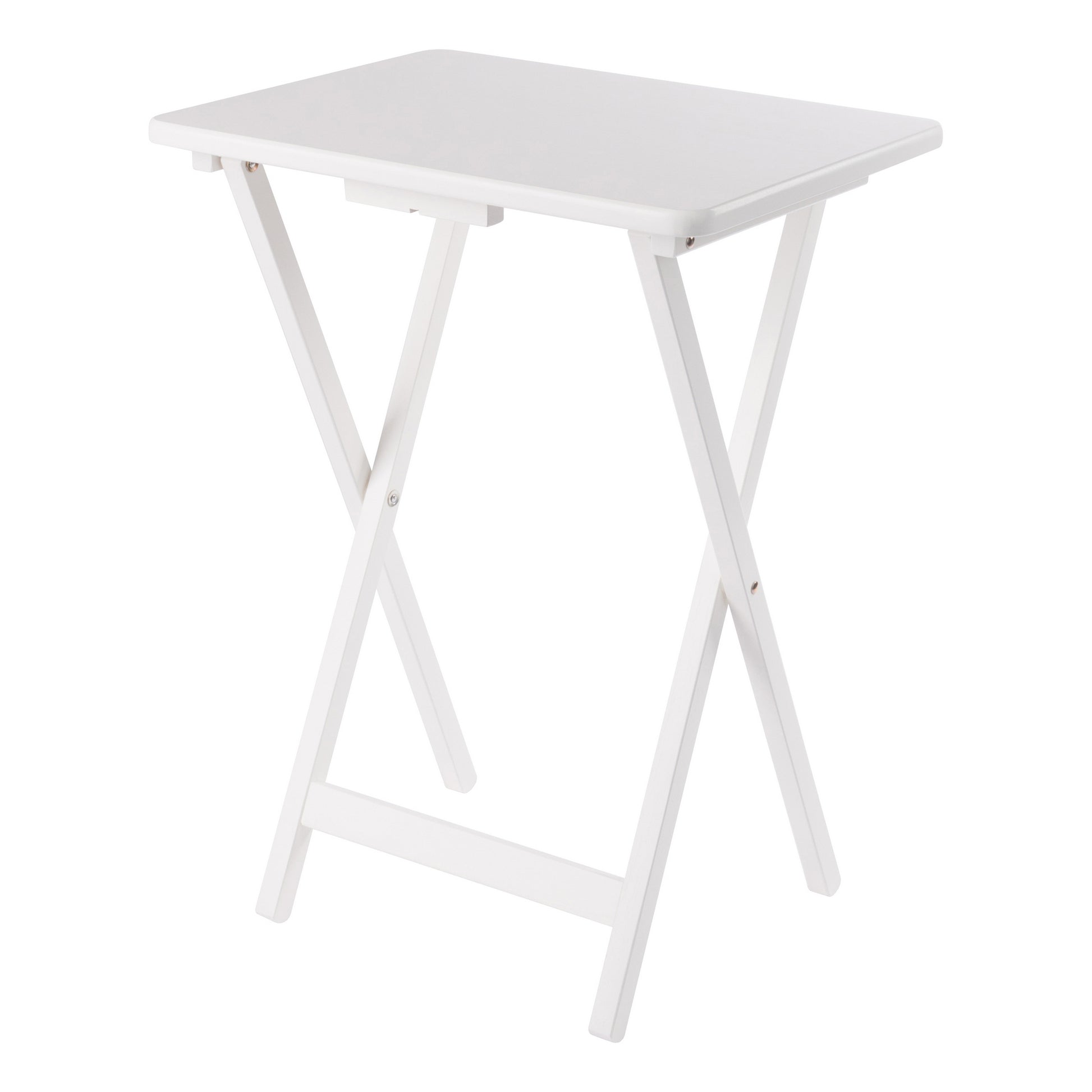 Alex 5-Pc Snack Table Set, White