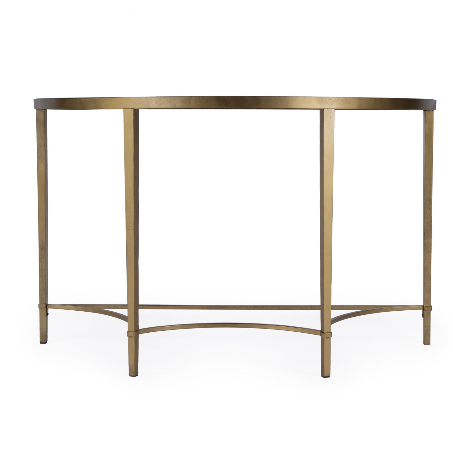 Butler Specialty Company Monica 50 in. W Demilne Glass and Metal Console Table, Gold