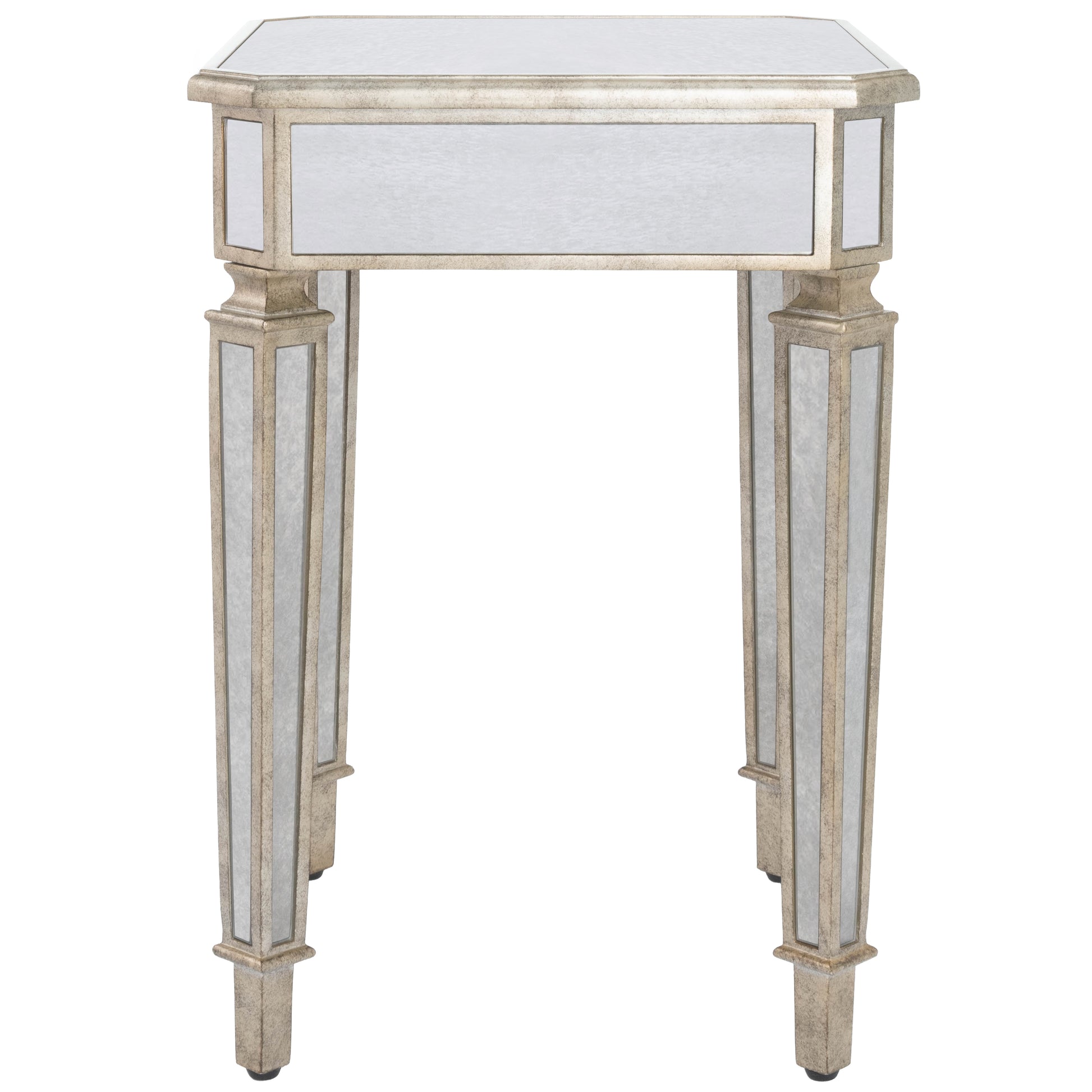Butler Specialty Company Celeste 18 in. W Square Mirrored Side Table, Silver