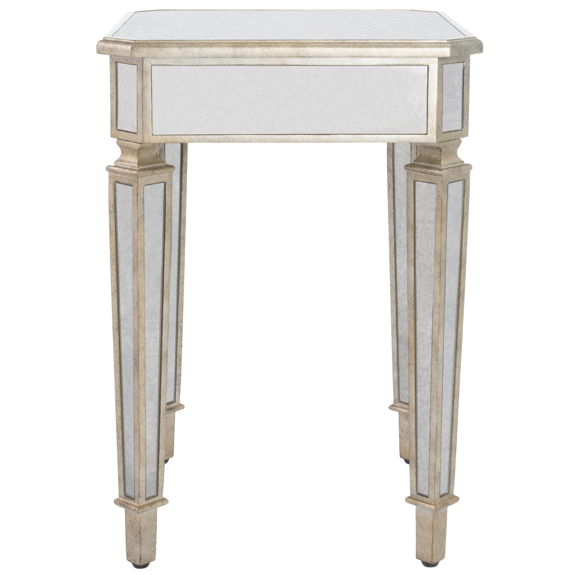 Butler Specialty Company Celeste 18 in. W Square Mirrored Side Table, Silver