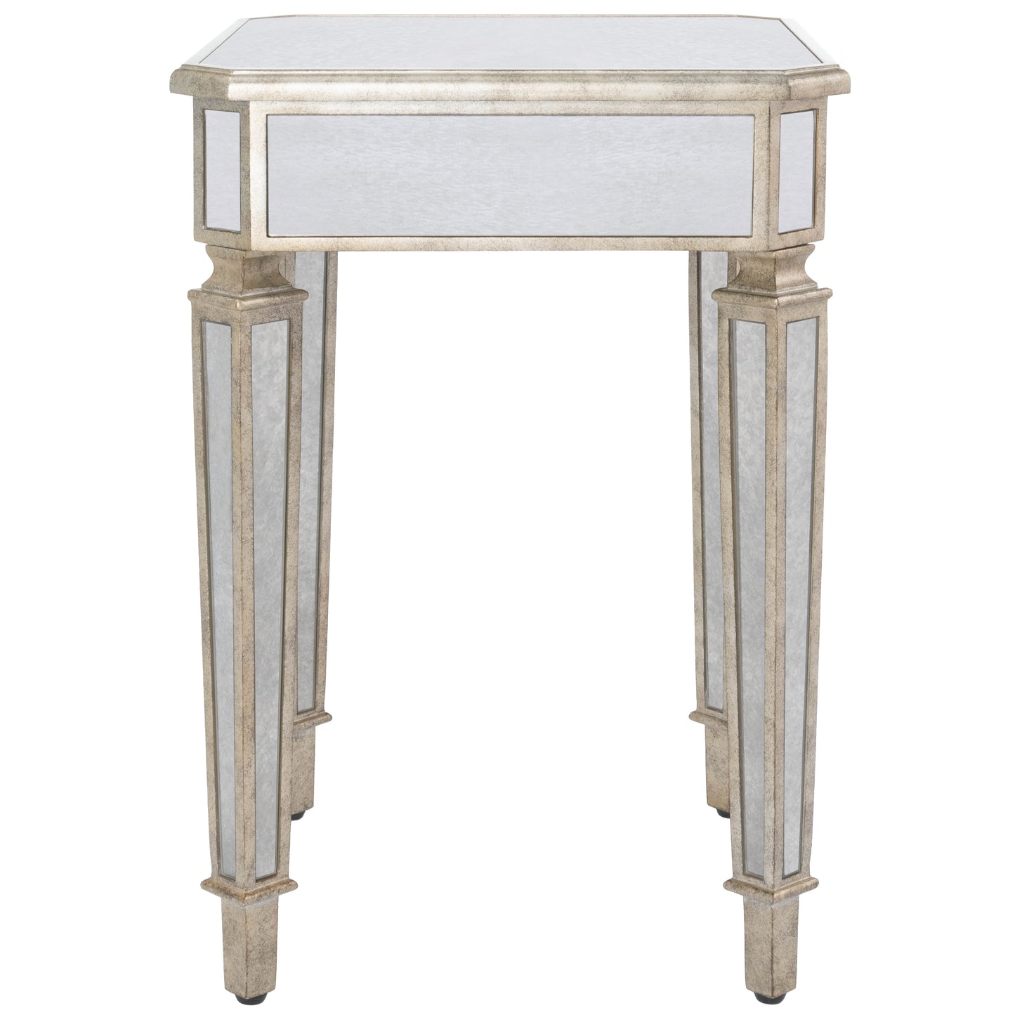 Butler Specialty Company Celeste 18 in. W Square Mirrored Side Table, Silver