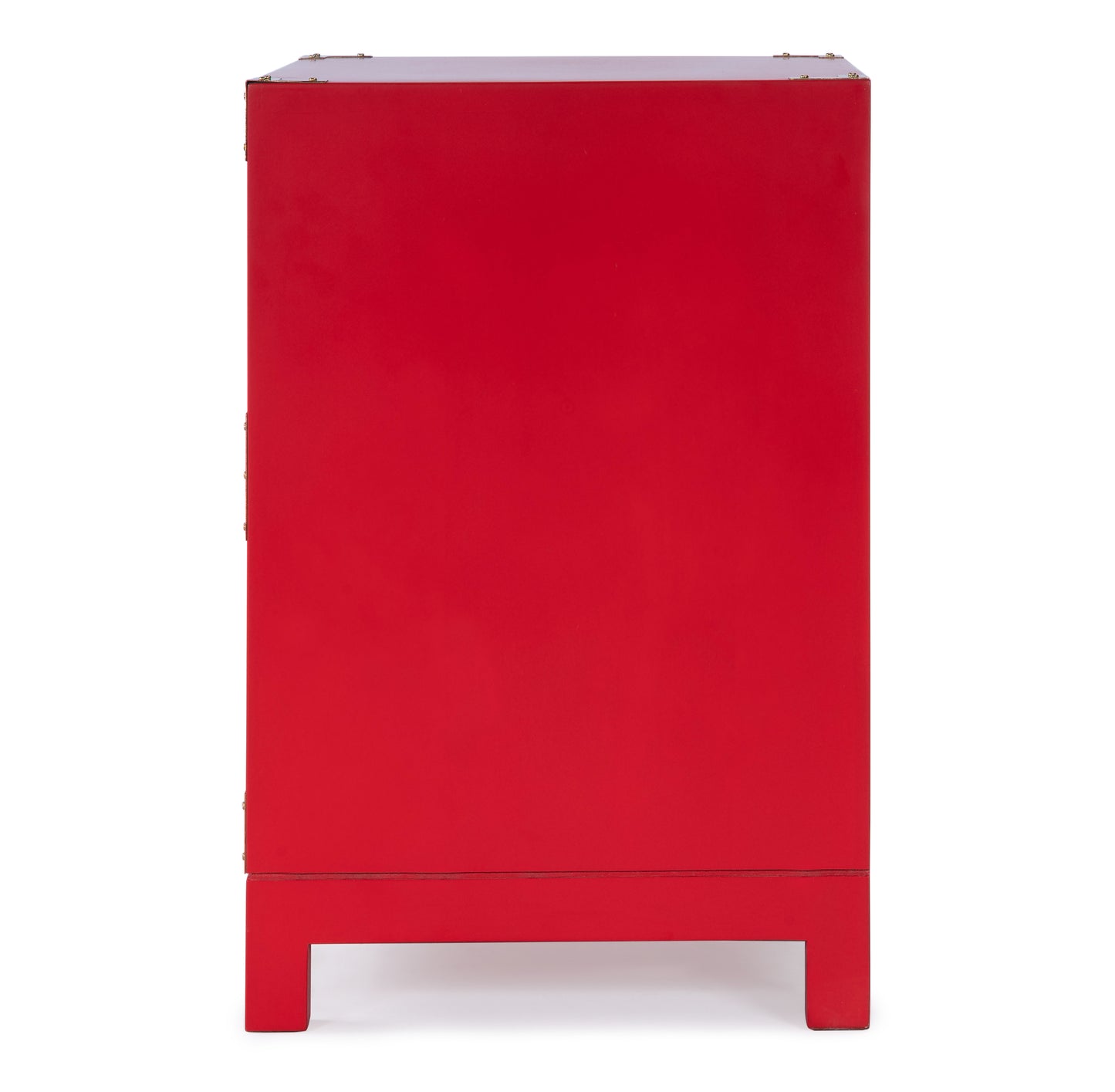 Butler Specialty Company Ardennes 20 in. W Rectangular Wood Campaign 2 Drawer End Table, Red