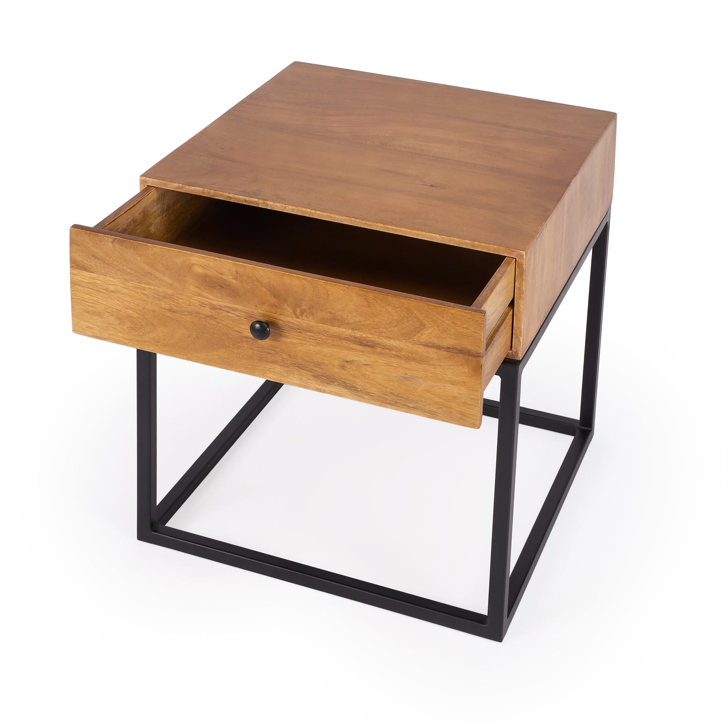 Brixton Iron & Wood End Table in Multi-Color 3898330