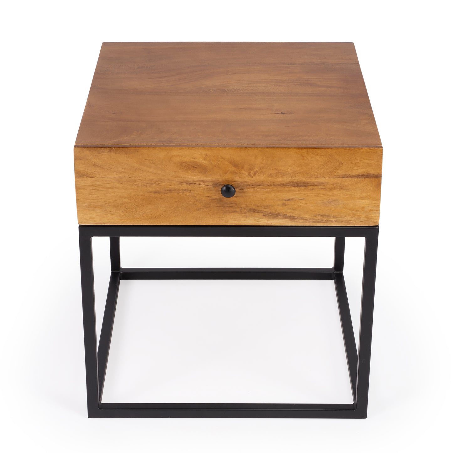 Brixton Iron & Wood End Table in Multi-Color 3898330