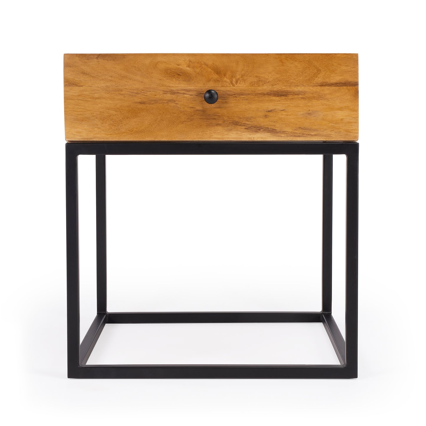 Brixton Iron & Wood End Table in Multi-Color 3898330