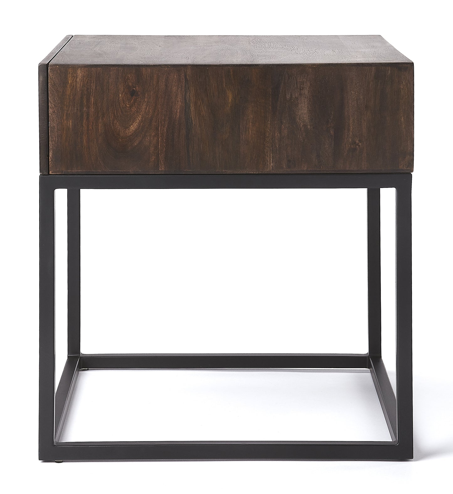 Brixton Coffee & Iron End Table in Dark Brown  3898403