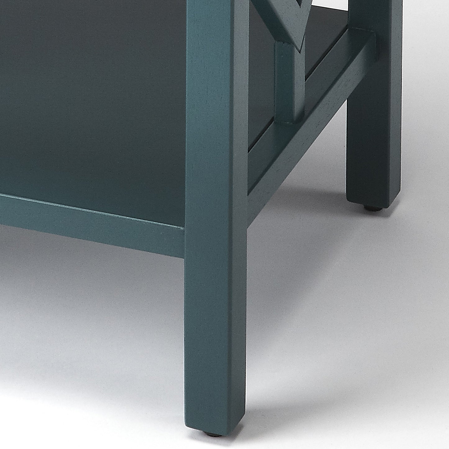 Butler Specialty Company Halcyon 17 in. W Rectangular Wood 2 Tier End Table, Blue