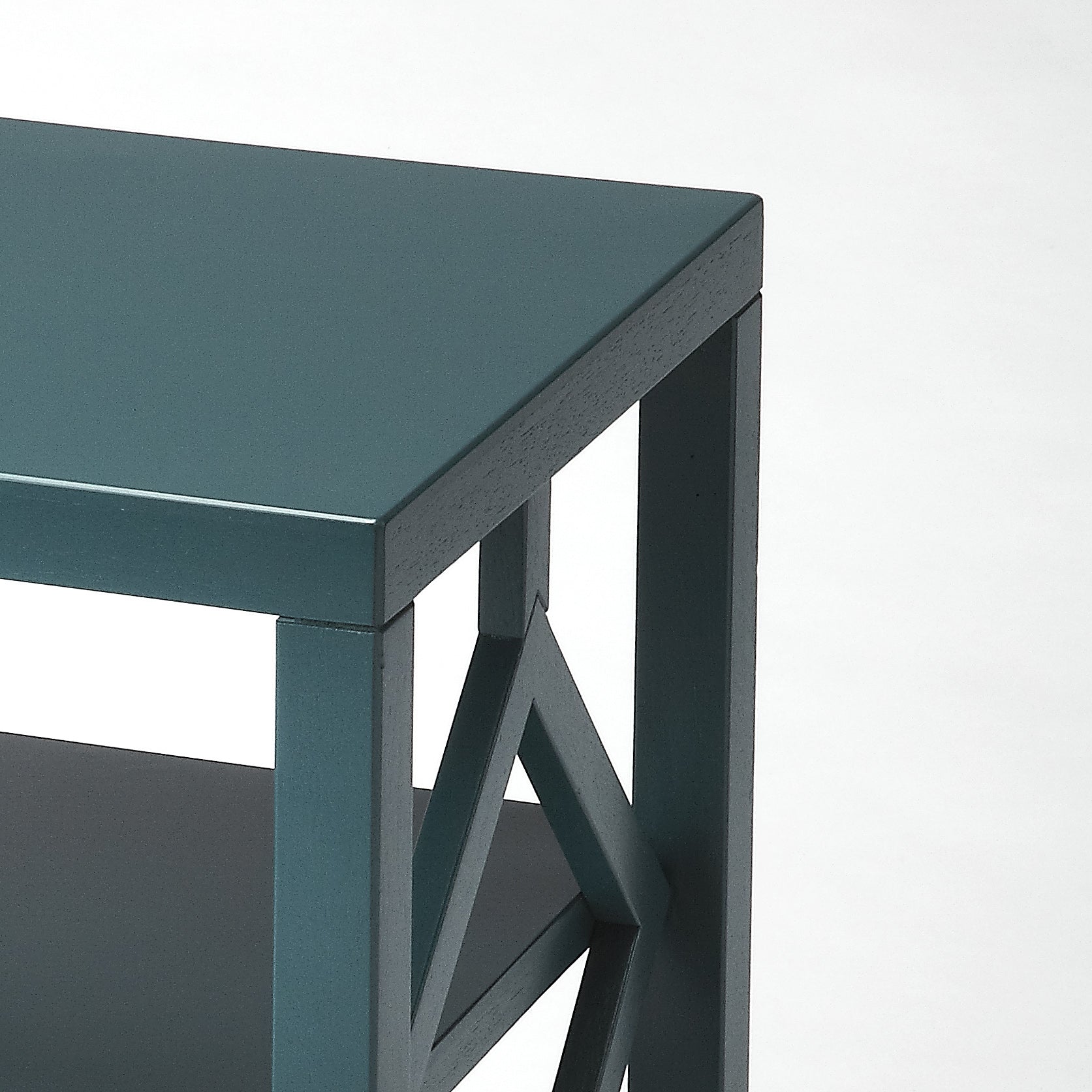 Butler Specialty Company Halcyon 17 in. W Rectangular Wood 2 Tier End Table, Blue