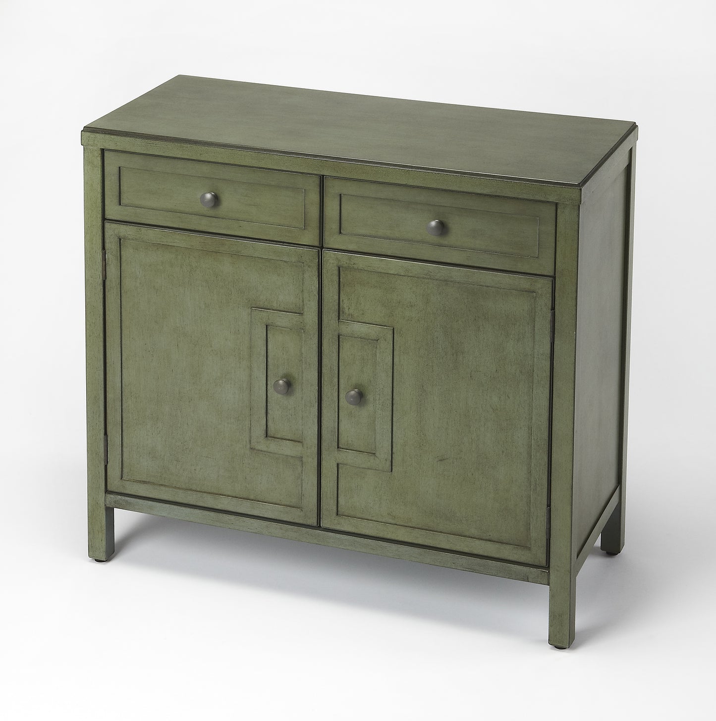 Butler Specialty Company Imperial 31 in. W Rectangular Wood 2 Drawer 2 Door Accent Cabinet, Green