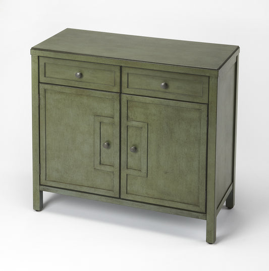Butler Specialty Company Imperial 31 in. W Rectangular Wood 2 Drawer 2 Door Accent Cabinet, Green