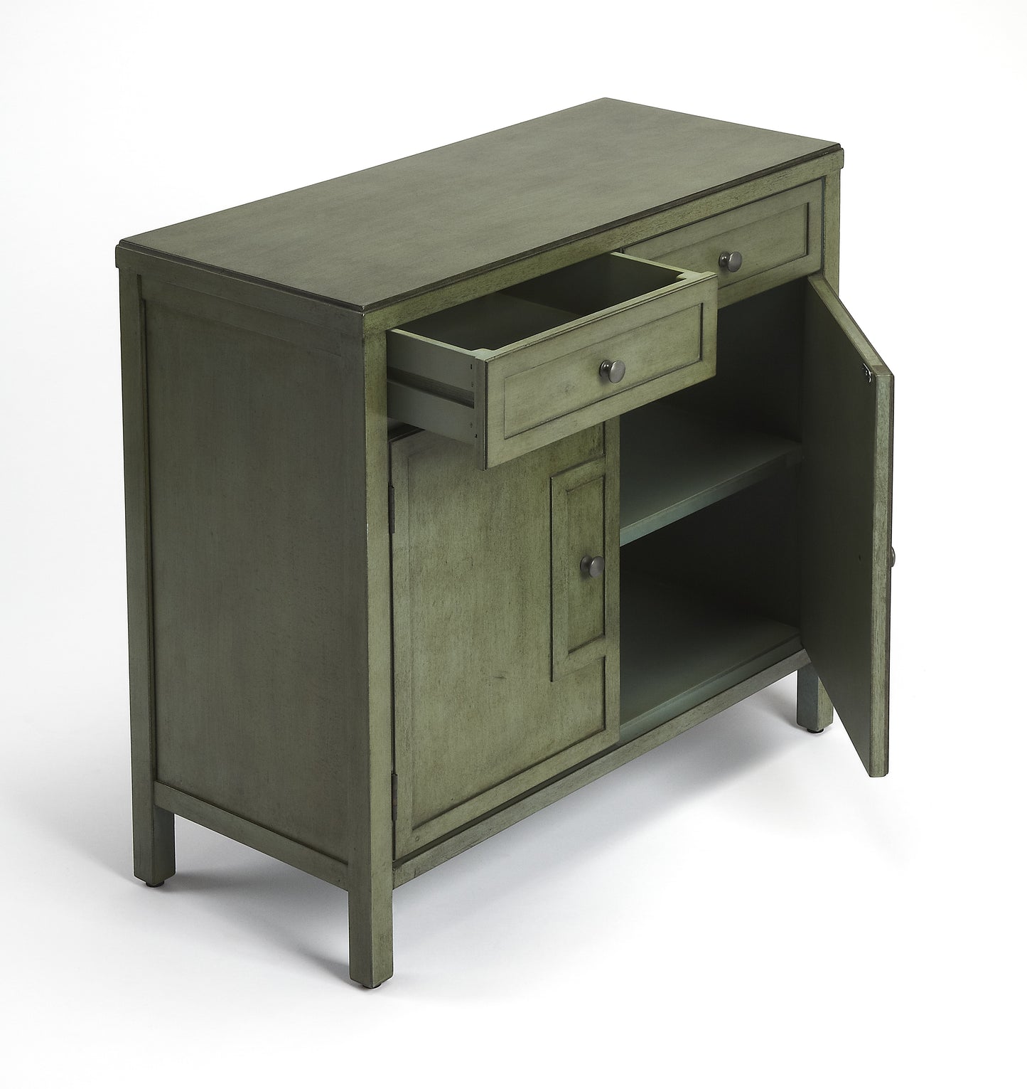 Butler Specialty Company Imperial 31 in. W Rectangular Wood 2 Drawer 2 Door Accent Cabinet, Green