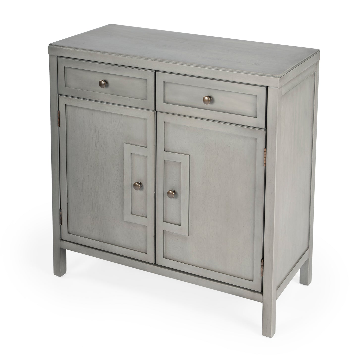Butler Specialty Company Imperial 31 in. W Rectangular Wood 2 Drawer 2 Door Accent Cabinet, Gray