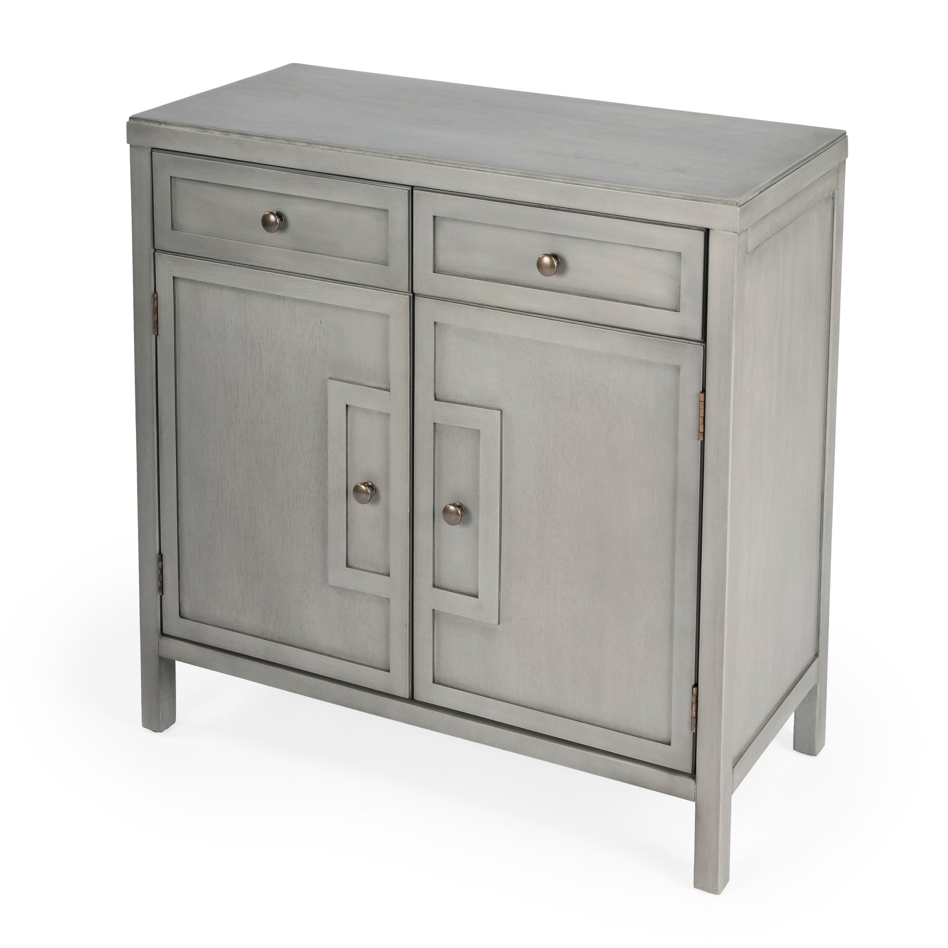Butler Specialty Company Imperial 31 in. W Rectangular Wood 2 Drawer 2 Door Accent Cabinet, Gray