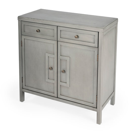 Butler Specialty Company Imperial 31 in. W Rectangular Wood 2 Drawer 2 Door Accent Cabinet, Gray