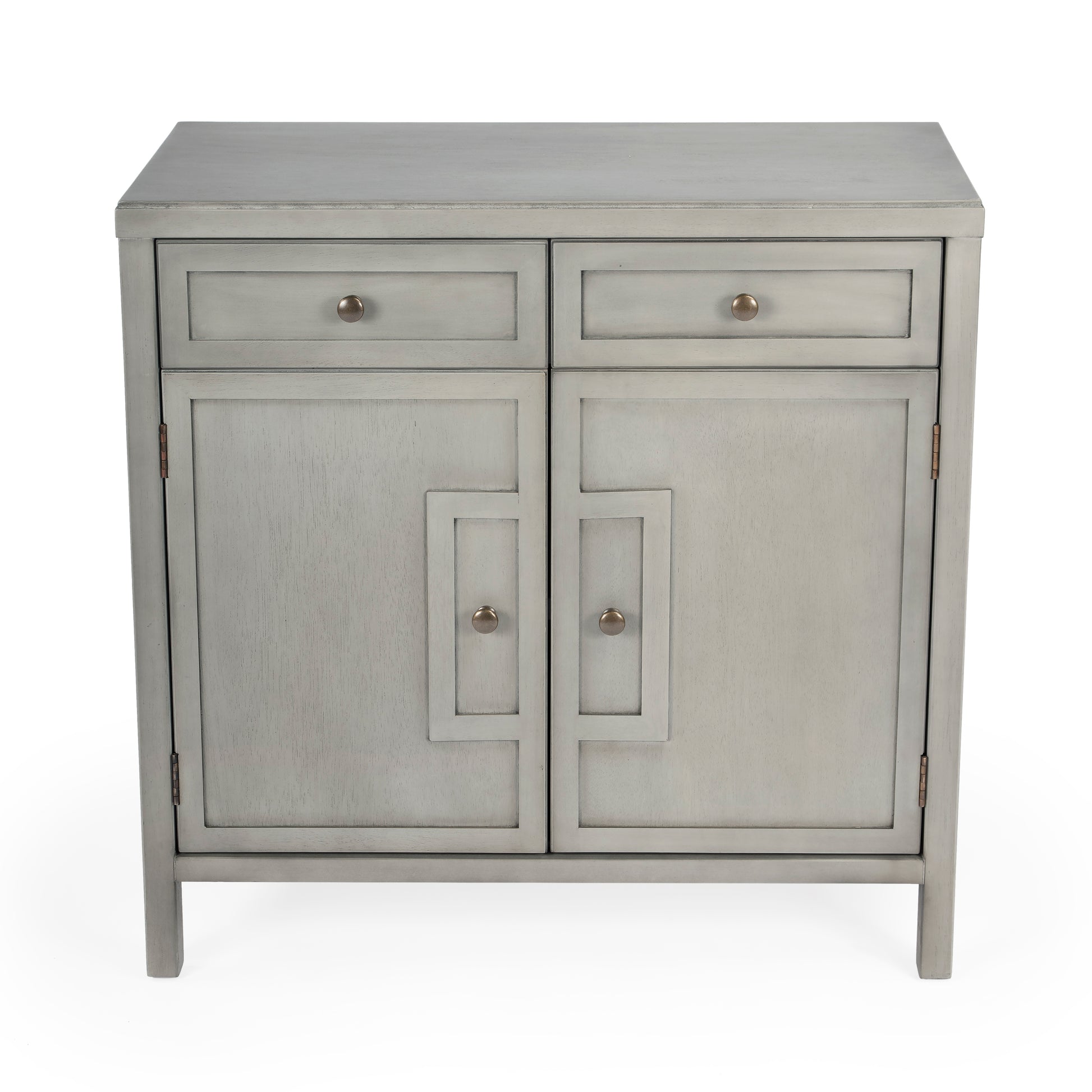 Butler Specialty Company Imperial 31 in. W Rectangular Wood 2 Drawer 2 Door Accent Cabinet, Gray