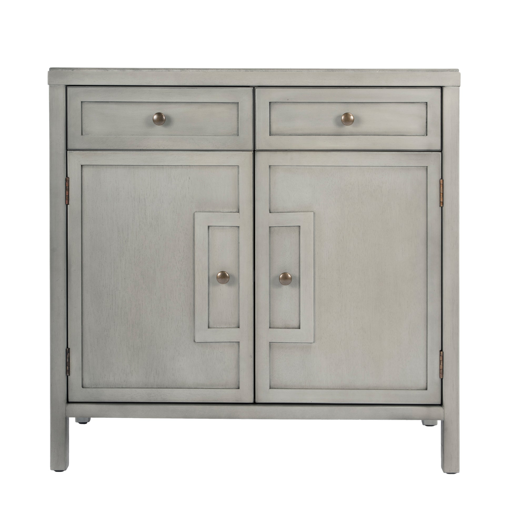 Butler Specialty Company Imperial 31 in. W Rectangular Wood 2 Drawer 2 Door Accent Cabinet, Gray