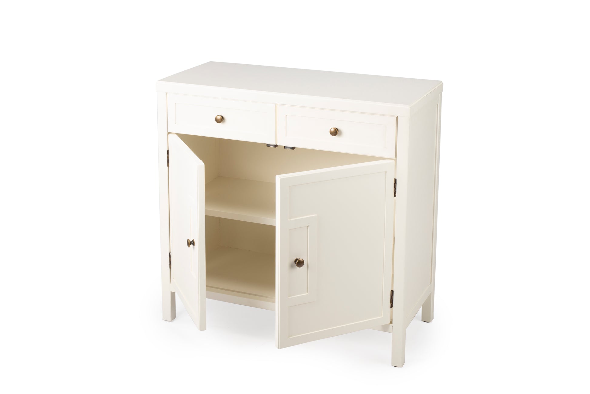 Butler Specialty Company Imperial 31 in. W Rectangular Wood 2 Drawer 2 Door Accent Cabinet, White