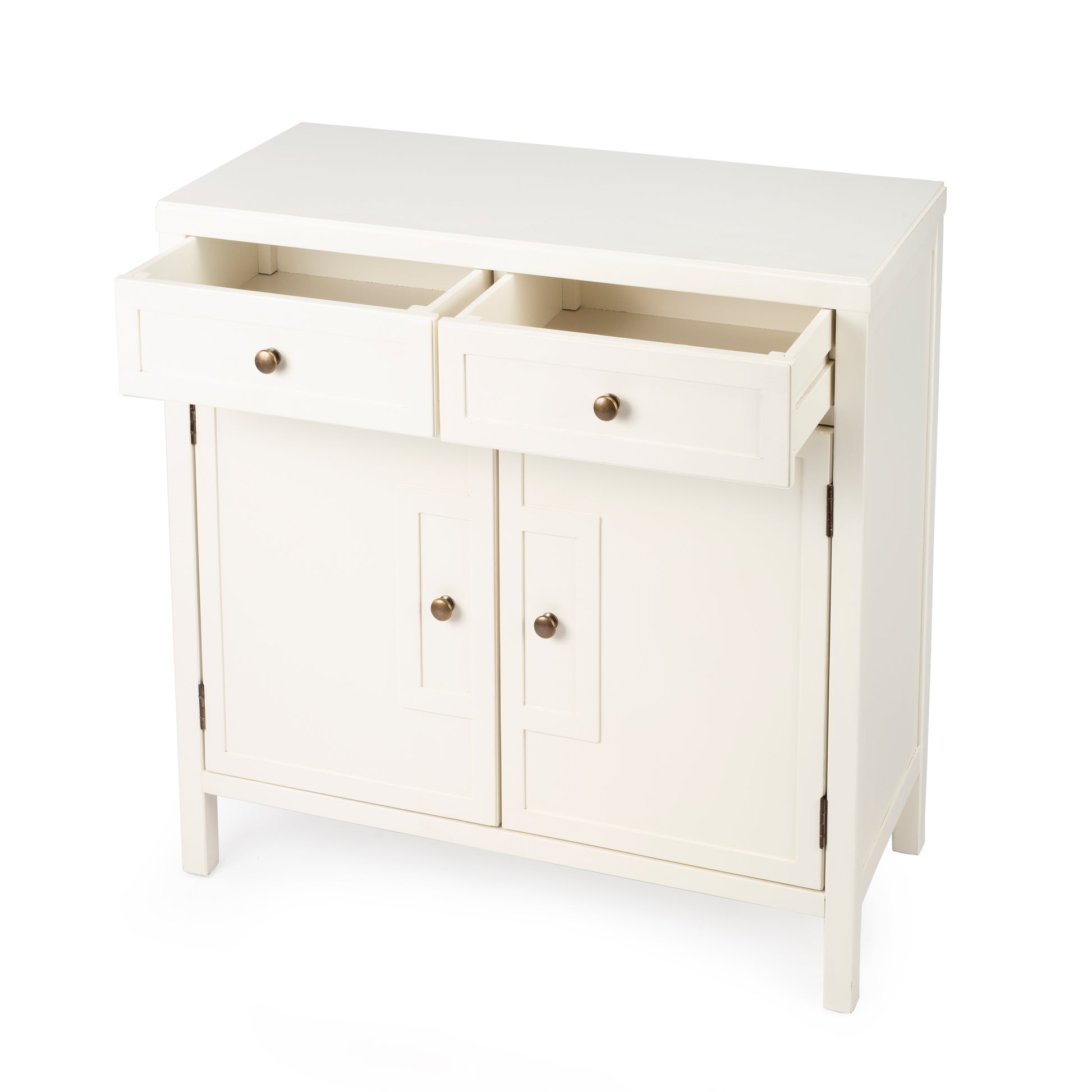 Butler Specialty Company Imperial 31 in. W Rectangular Wood 2 Drawer 2 Door Accent Cabinet, White