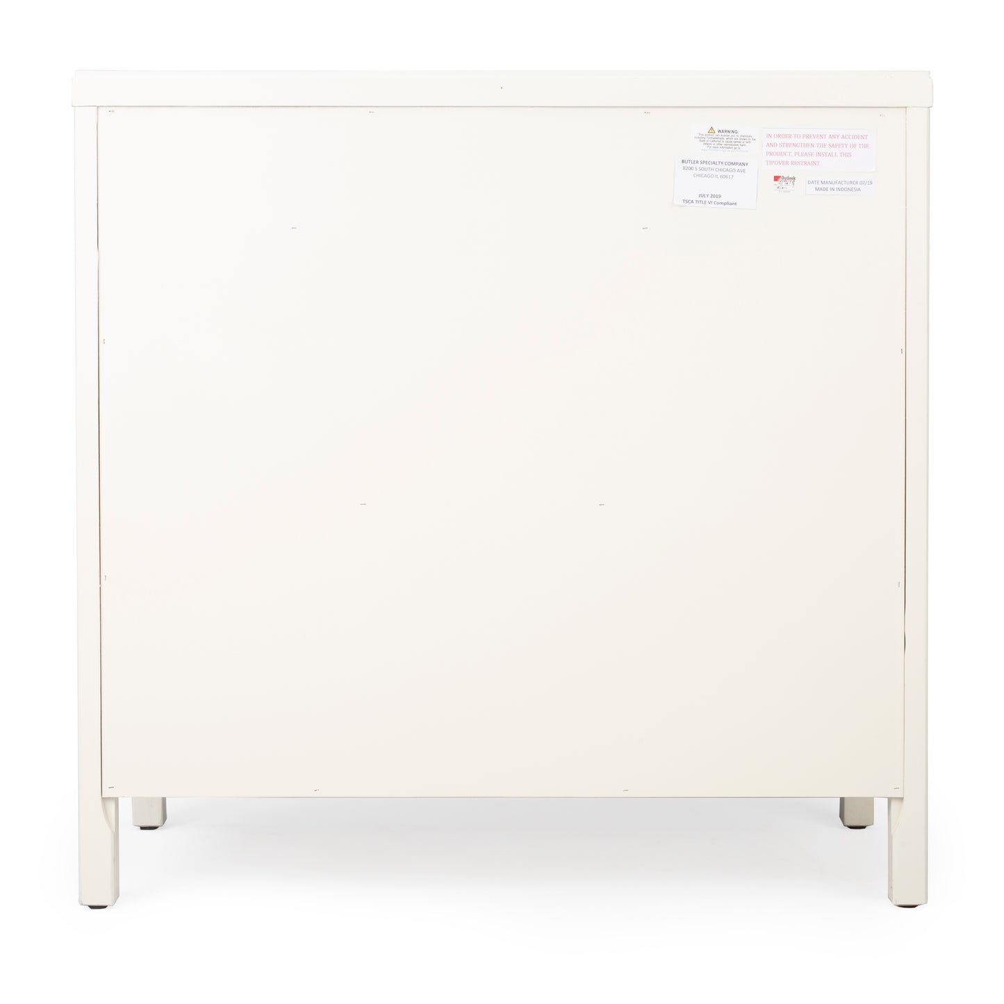 Butler Specialty Company Imperial 31 in. W Rectangular Wood 2 Drawer 2 Door Accent Cabinet, White