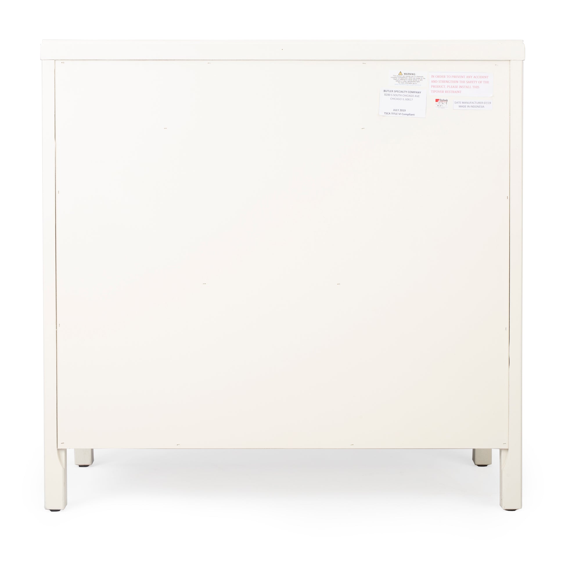 Butler Specialty Company Imperial 31 in. W Rectangular Wood 2 Drawer 2 Door Accent Cabinet, White