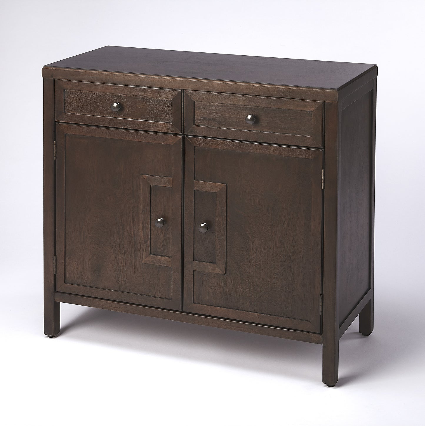 Butler Specialty Company Imperial 31 in. W Rectangular Wood 2 Drawer 2 Door Accent Cabinet, Dark Brown
