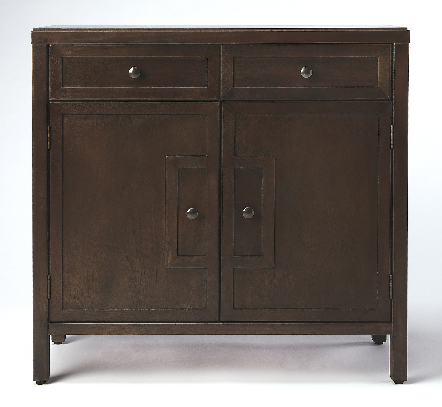 Butler Specialty Company Imperial 31 in. W Rectangular Wood 2 Drawer 2 Door Accent Cabinet, Dark Brown