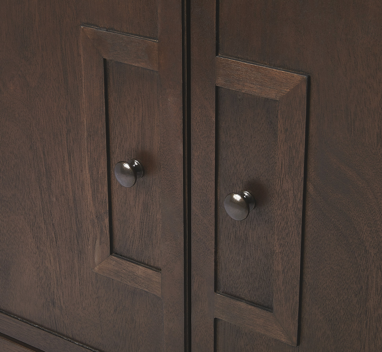 Butler Specialty Company Imperial 31 in. W Rectangular Wood 2 Drawer 2 Door Accent Cabinet, Dark Brown