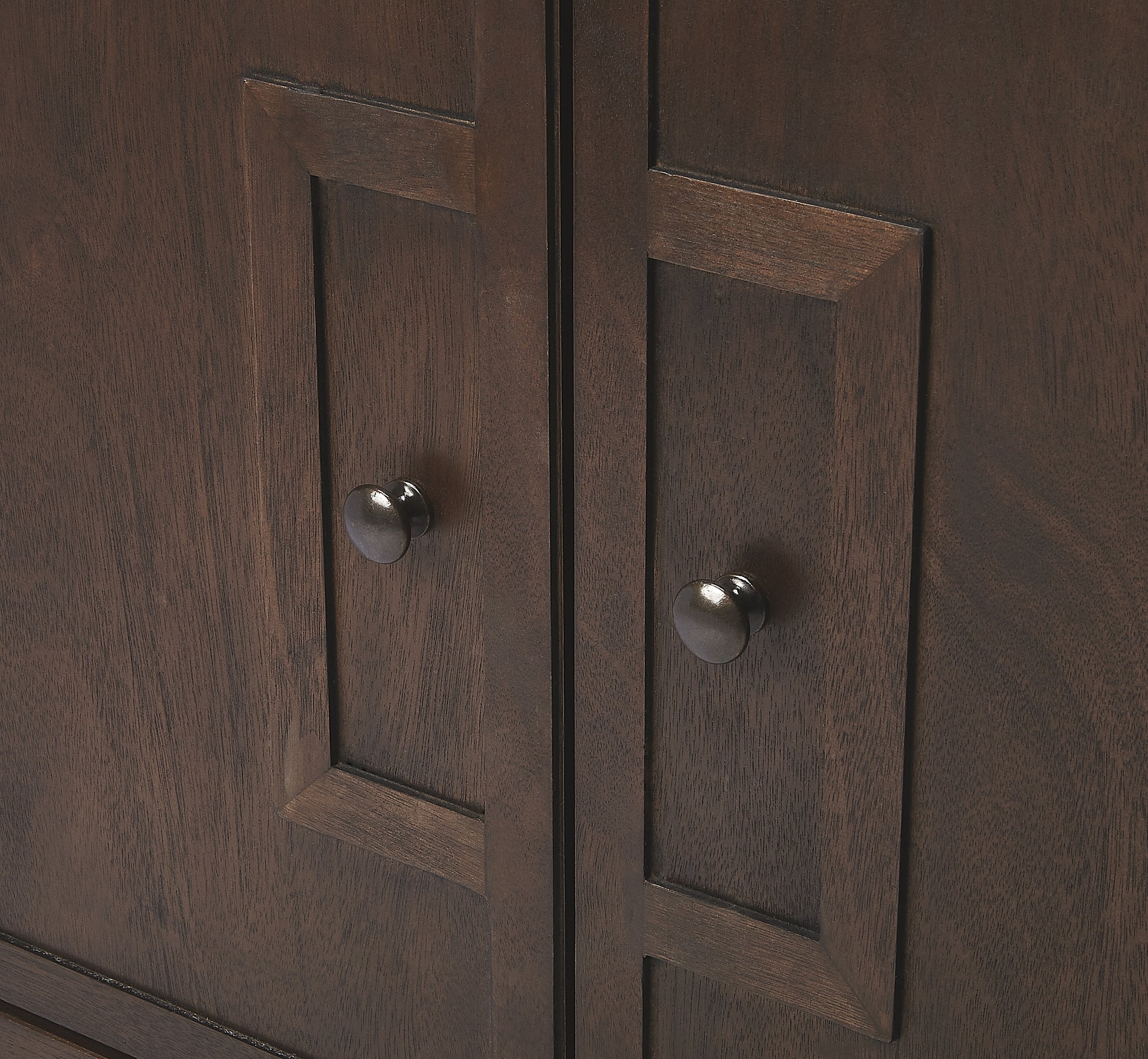 Butler Specialty Company Imperial 31 in. W Rectangular Wood 2 Drawer 2 Door Accent Cabinet, Dark Brown