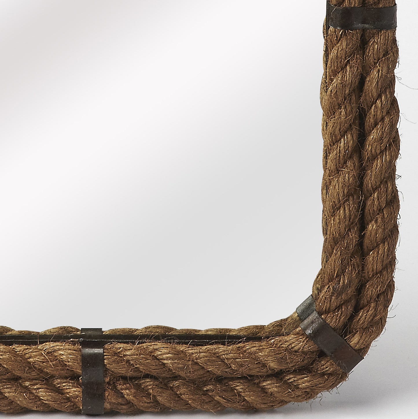 Butler Specialty Company Darby 18.5 in. W x 24.5 in. H Rectangular Rope Wall Mirror, Light Brown