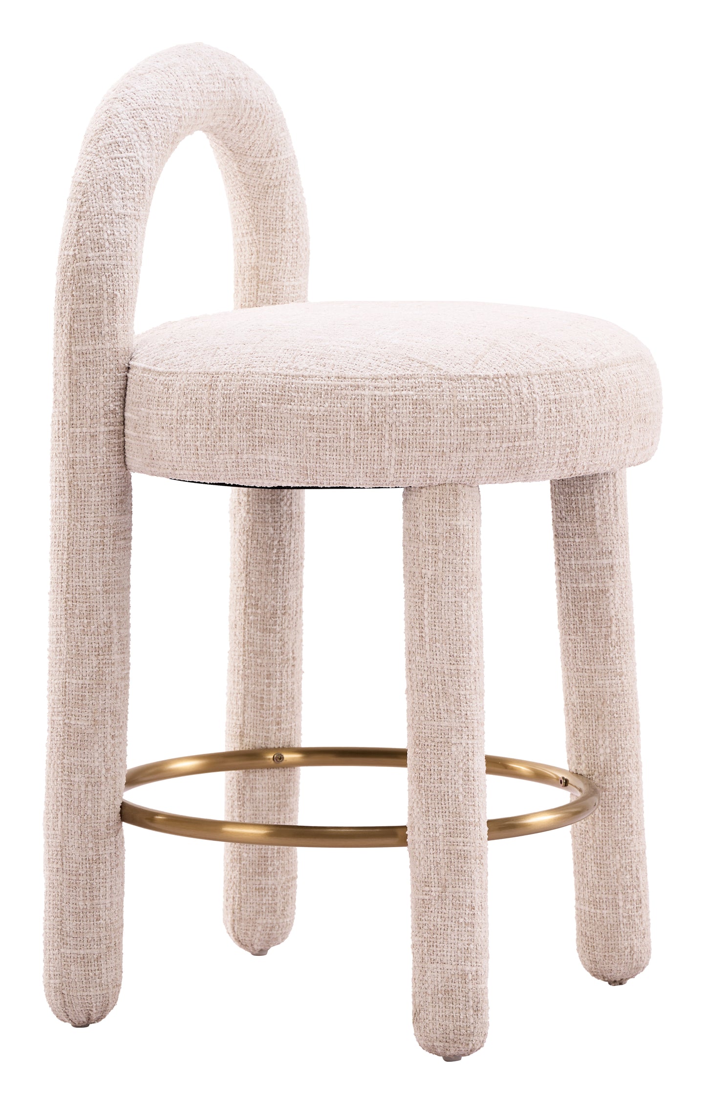 Curco Counter Stool (Set of 2) Beige - 6