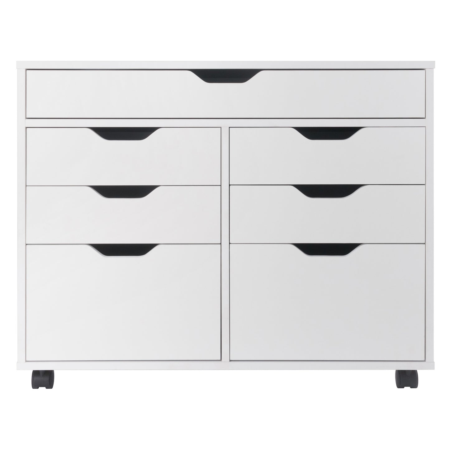Halifax 5-Drawer Mulit-Storage Mobile Cabinet, White