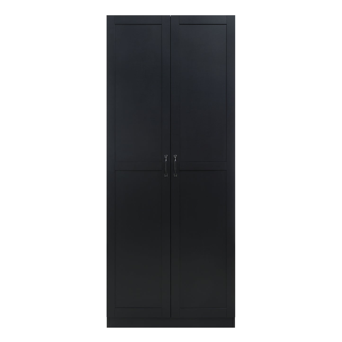 Cornelia Modern 30" Storage Cabinet in Black (4-Shelf) 3BC-BK