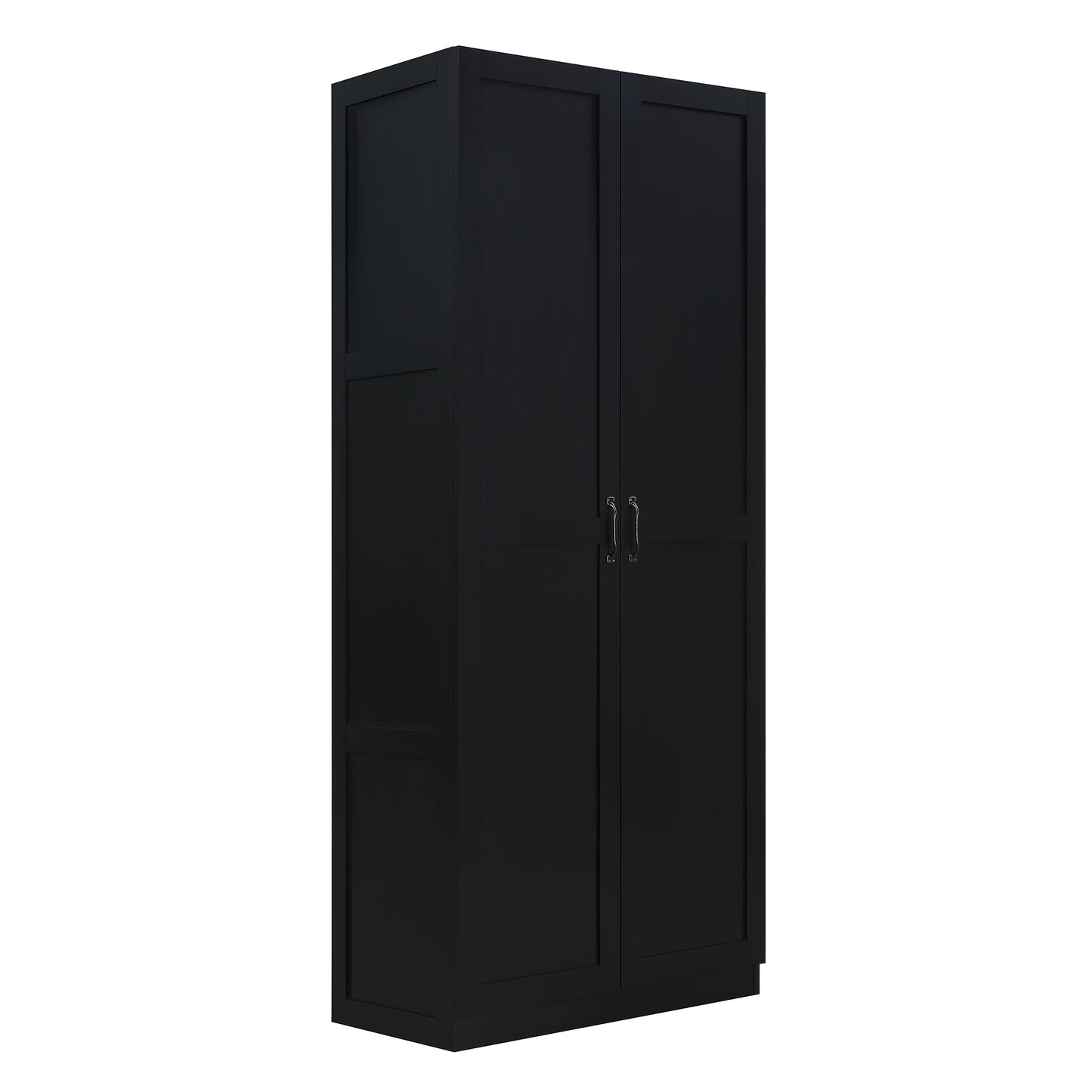 Cornelia Modern 30" Storage Cabinet in Black (4-Shelf) 3BC-BK