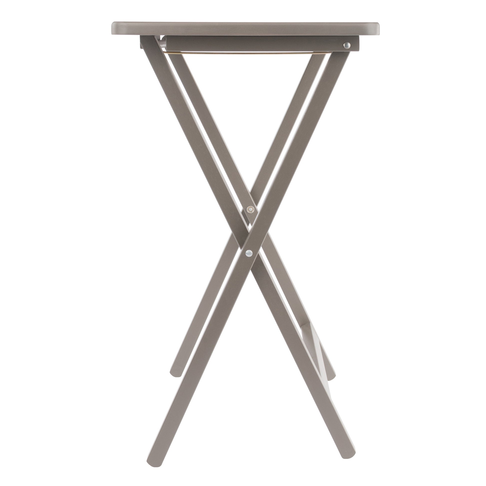Alex 5-Pc Snack Table Set, Oyster Gray