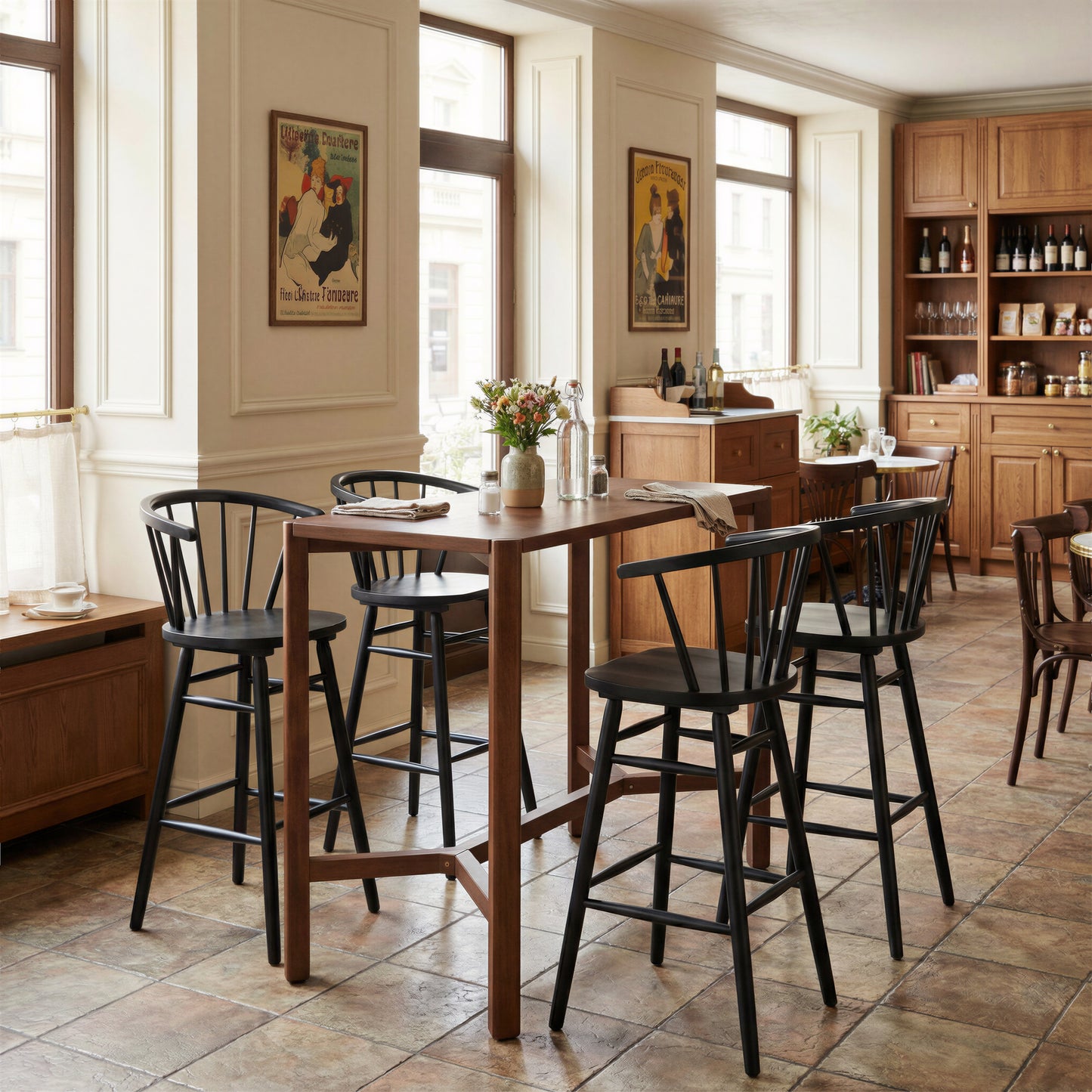 Stenger Barstool (Set of 2) Black - 8