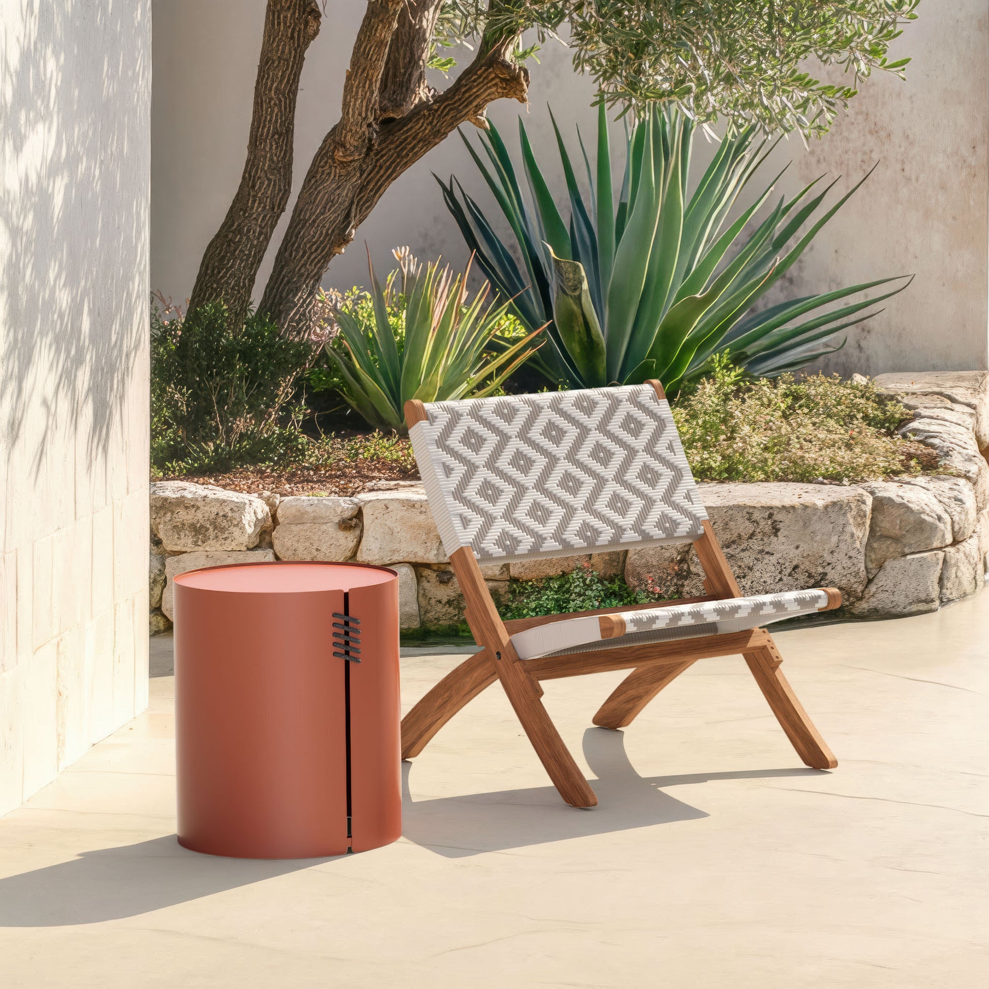 Bayu Side Table Brown - 9