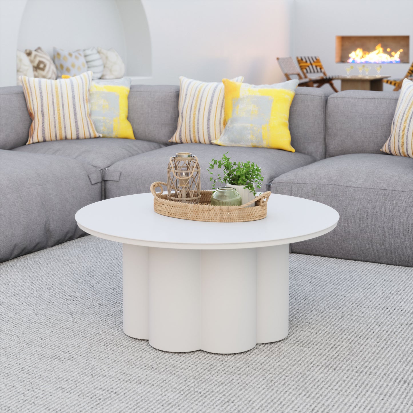 Palmier Coffee Table White - 7