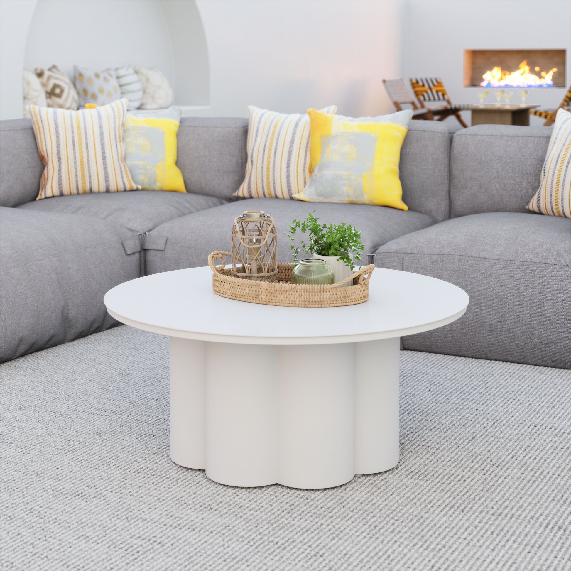 Palmier Coffee Table White - 7