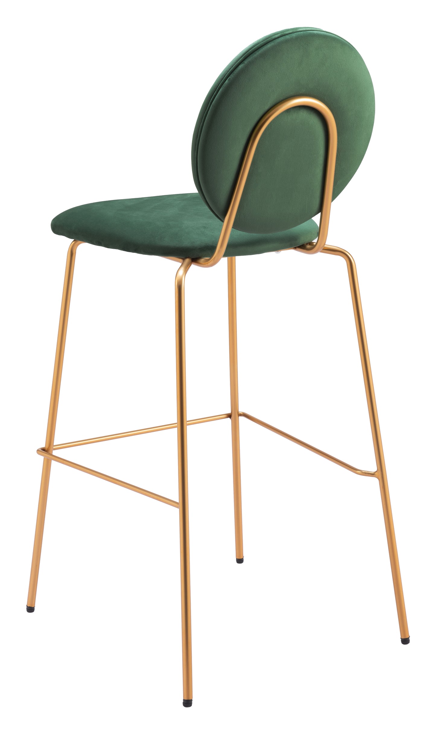 Odessa Barstool (Set of 2) Green & Gold - 5