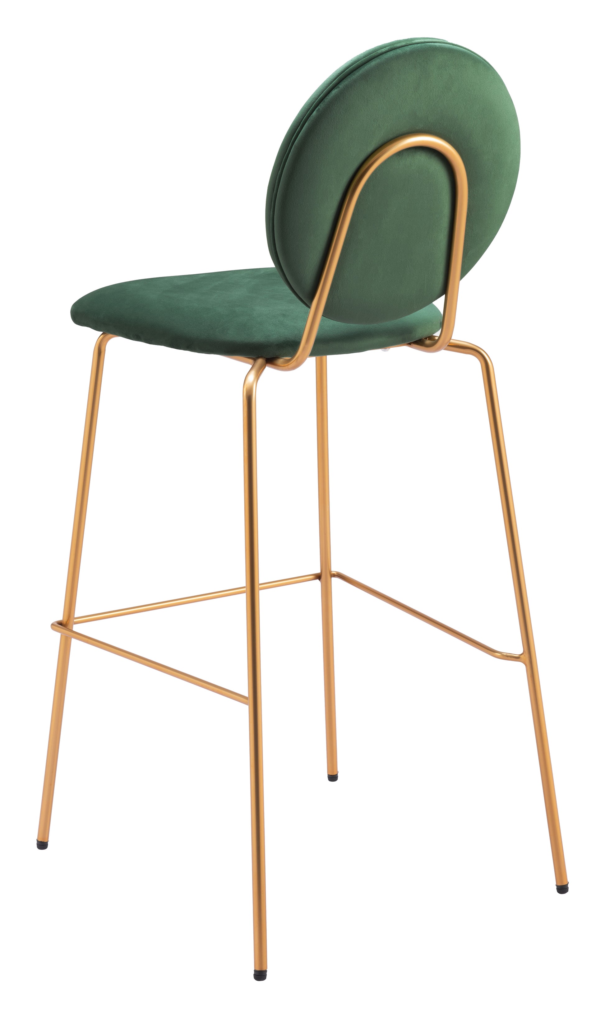 Odessa Barstool (Set of 2) Green & Gold - 5