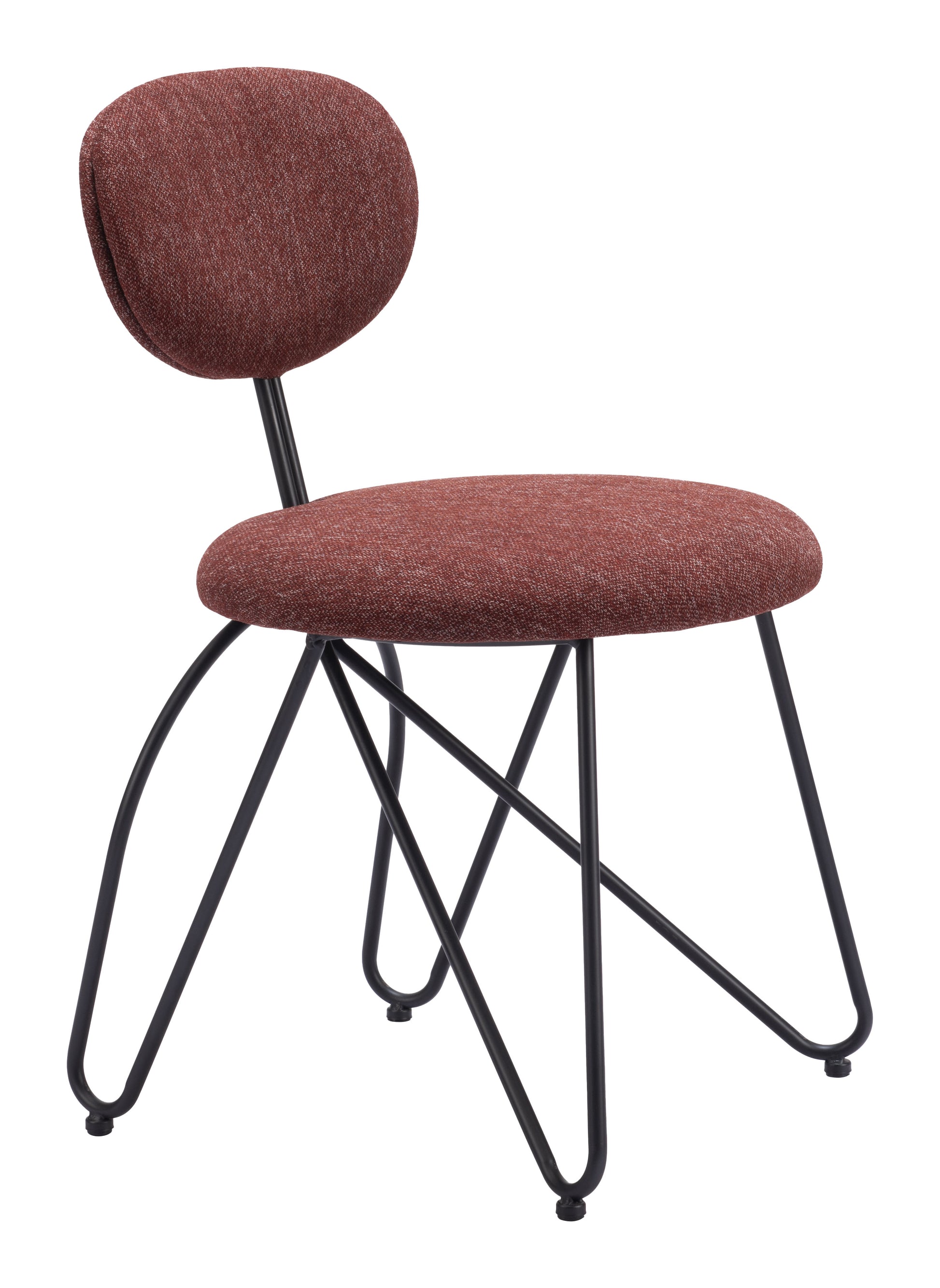 Novi Dining Chair (Set of 2) Maroon Brown - 6