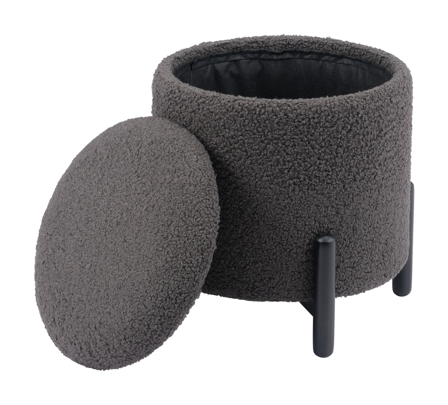 Calistoga Ottoman Dark Gray