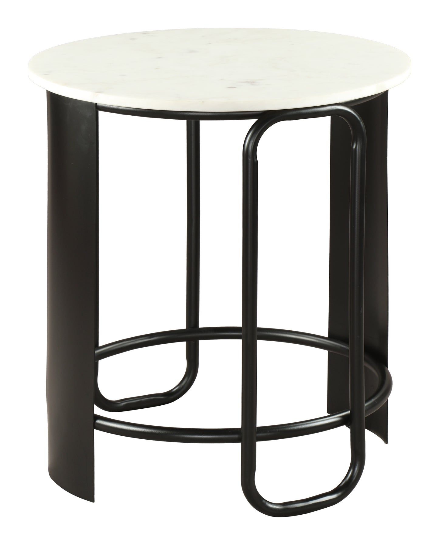 Obel Side Table White & Black