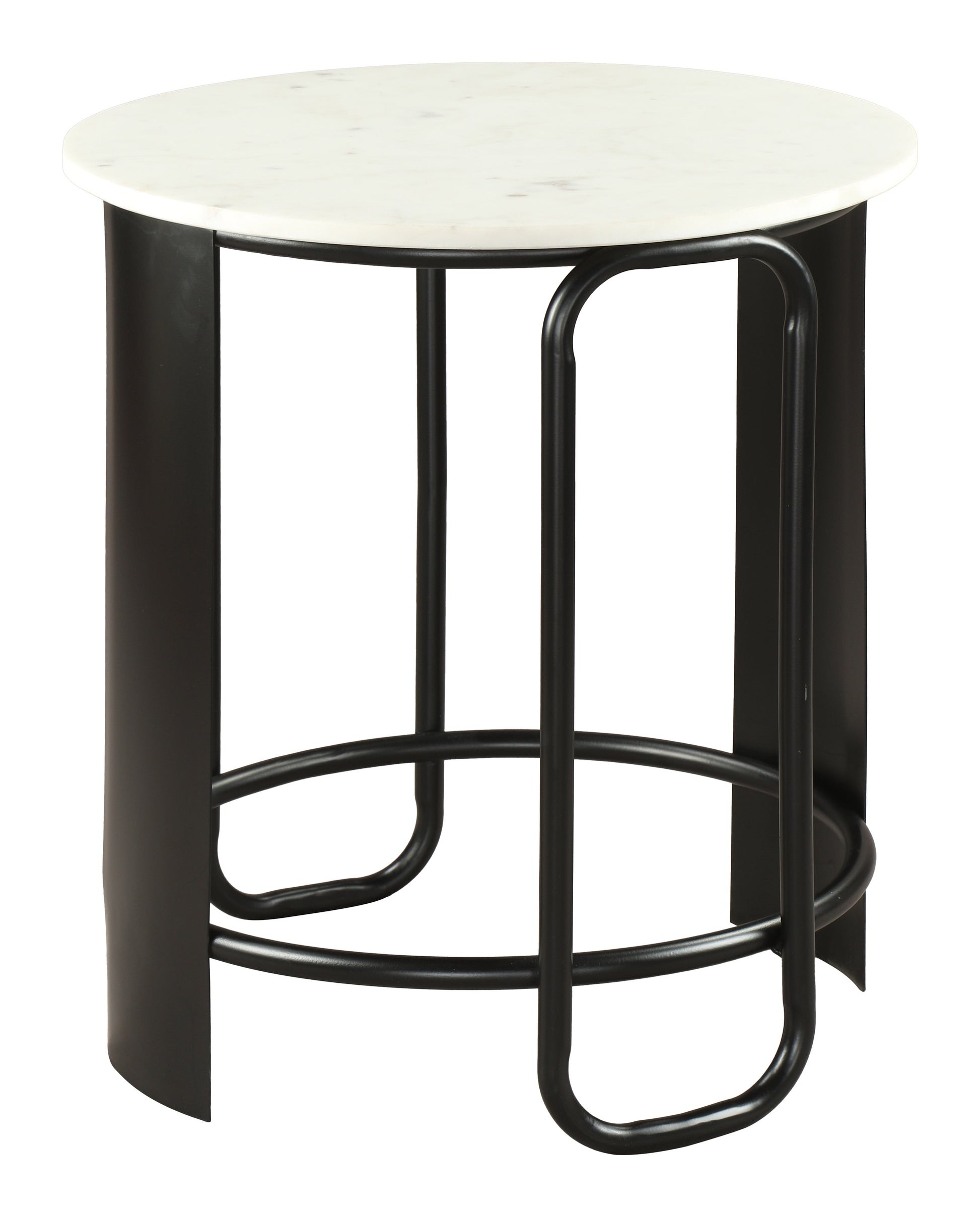 Obel Side Table White & Black