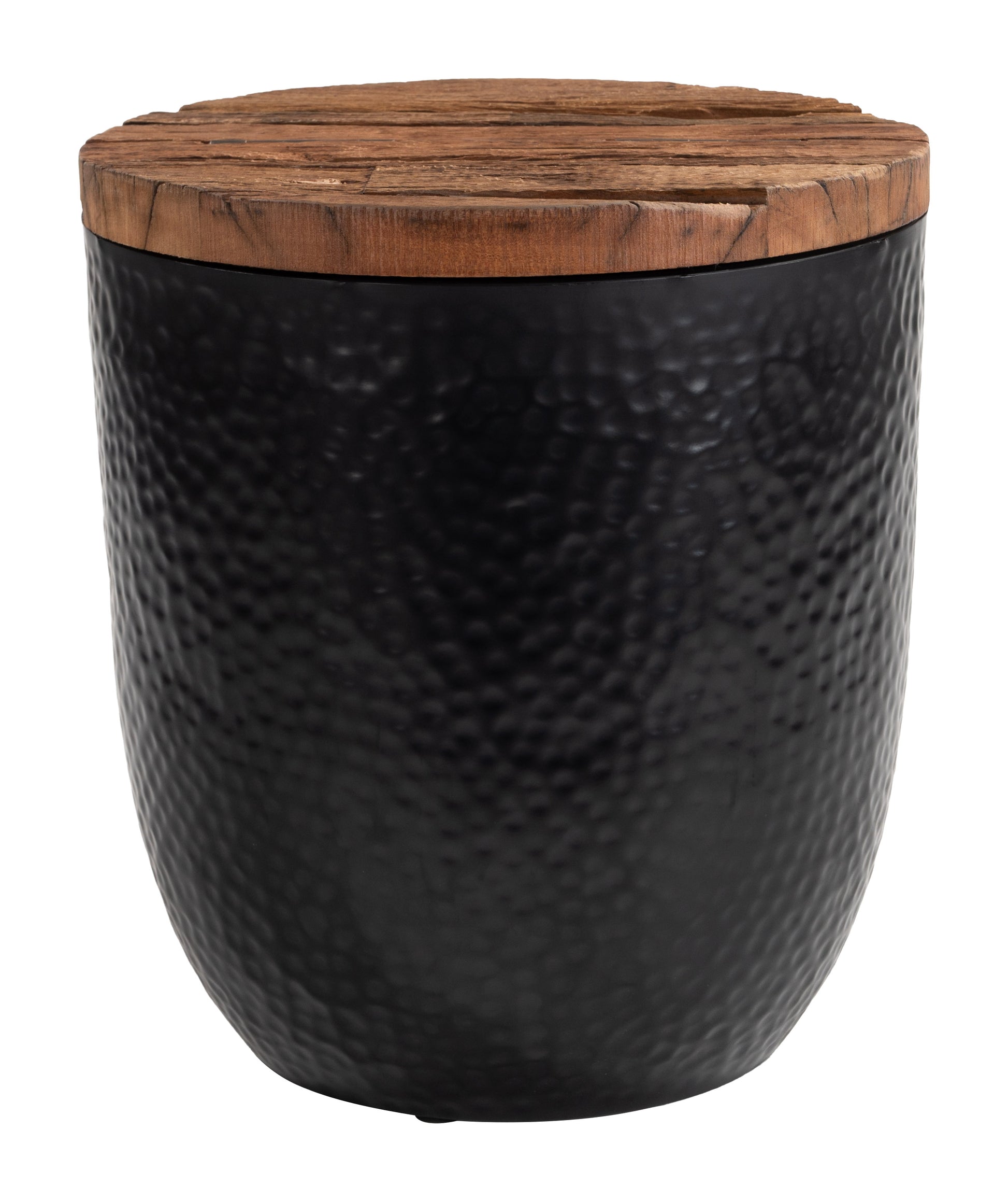 Duskan Storage Side Table Natural & Black