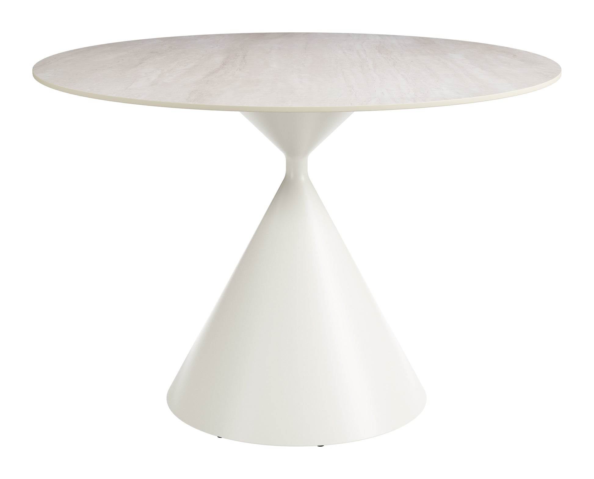 Plinn Dining Table Light Beige & White - 3