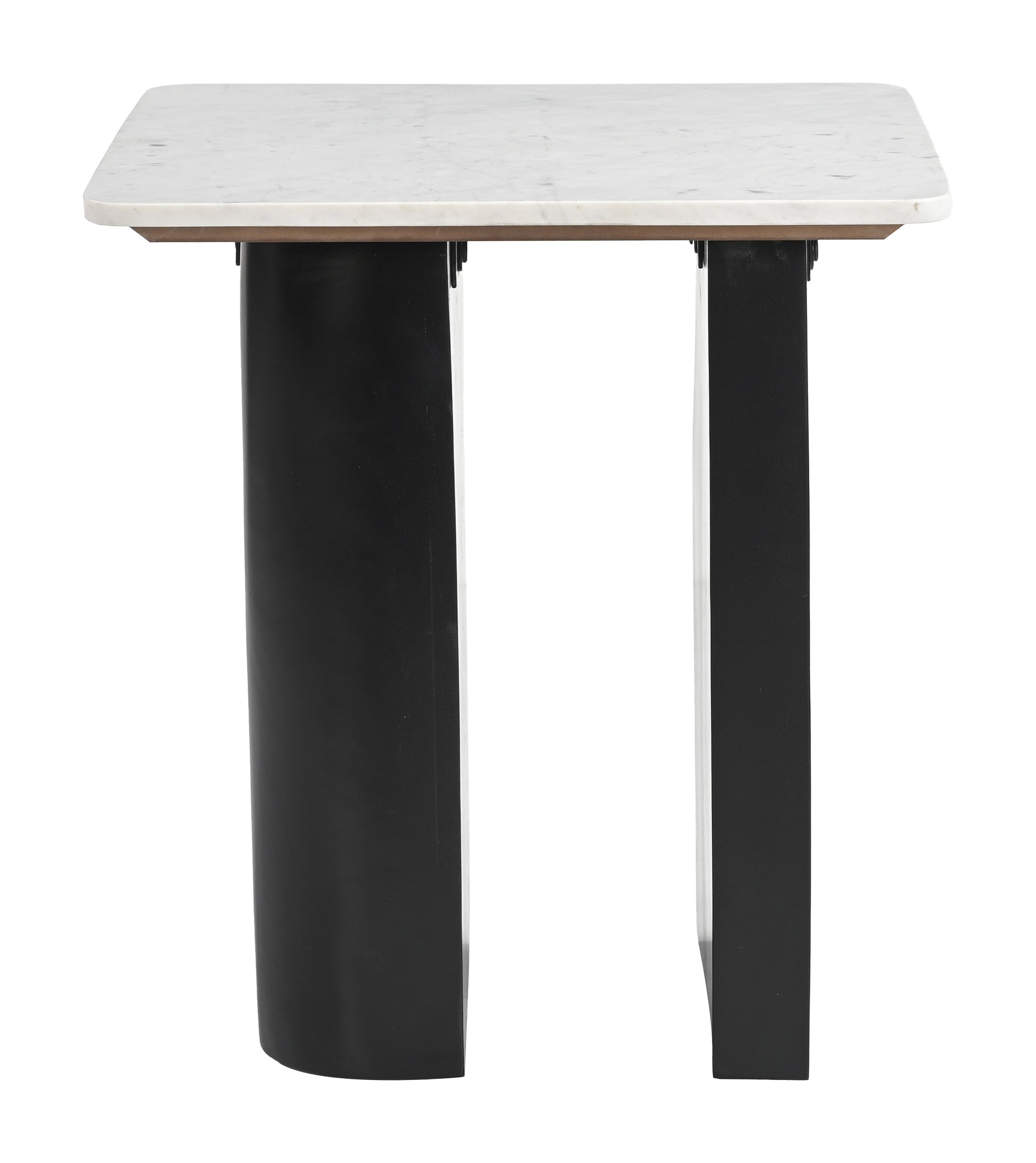 Fiora Side Table White & Black - 2
