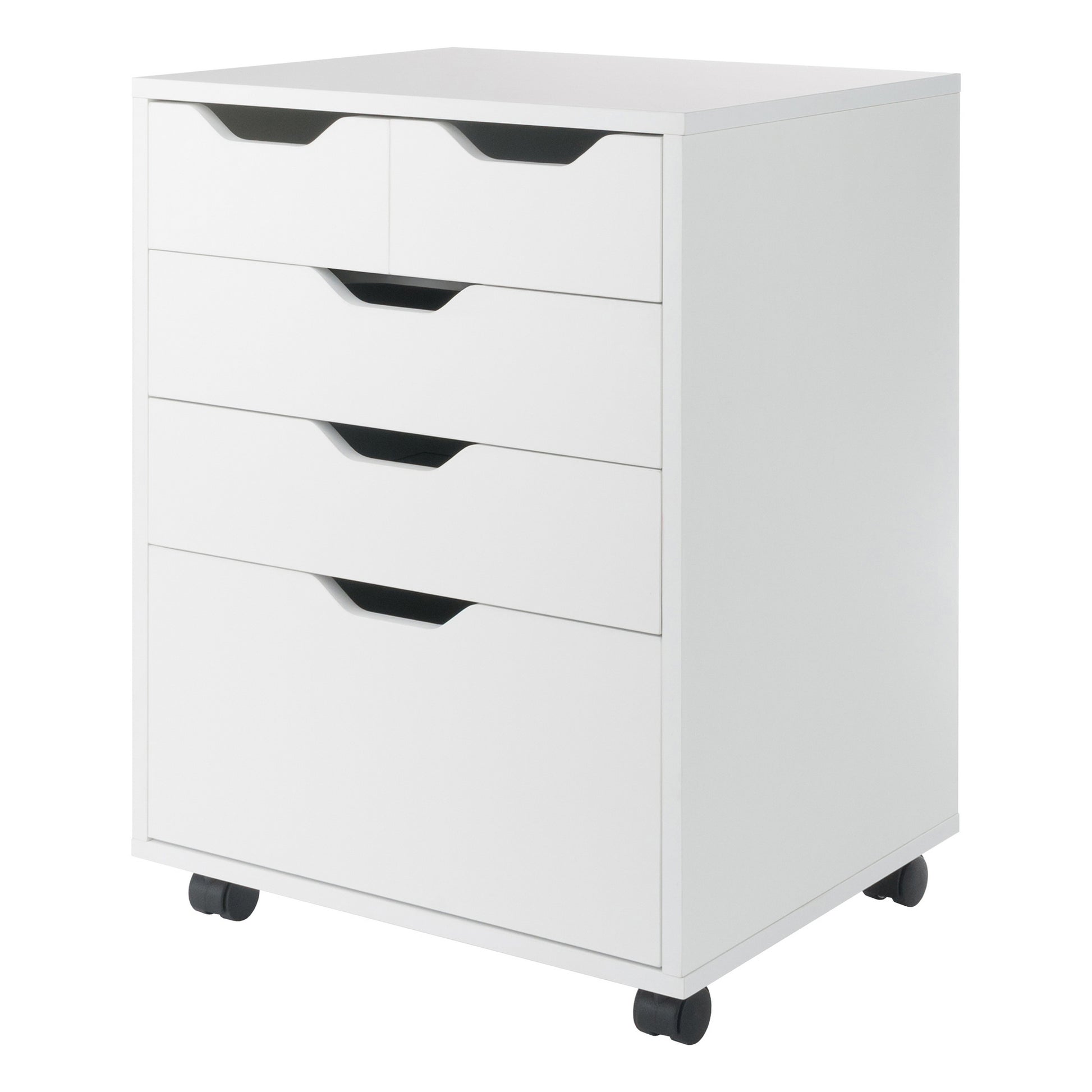Halifax Bins & Drawers Storage Mobile Cabinet, White
